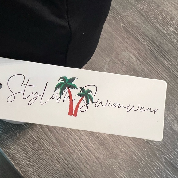 Black Monokini One Piece Swimsuit, Sz: Large✅ - Picture 9 of 12